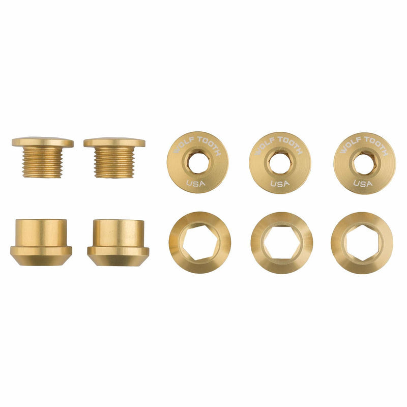 Set of 5 Wolf Tooth Chainring Bolts and Nuts for 1x chainrings