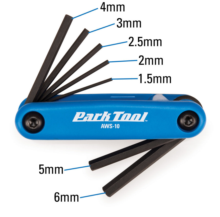 Multitool Fold-Up Hex Wrench Set AWS-10 Allen 1.5-2-2.5-3-4-5-6 Hexagonal Key