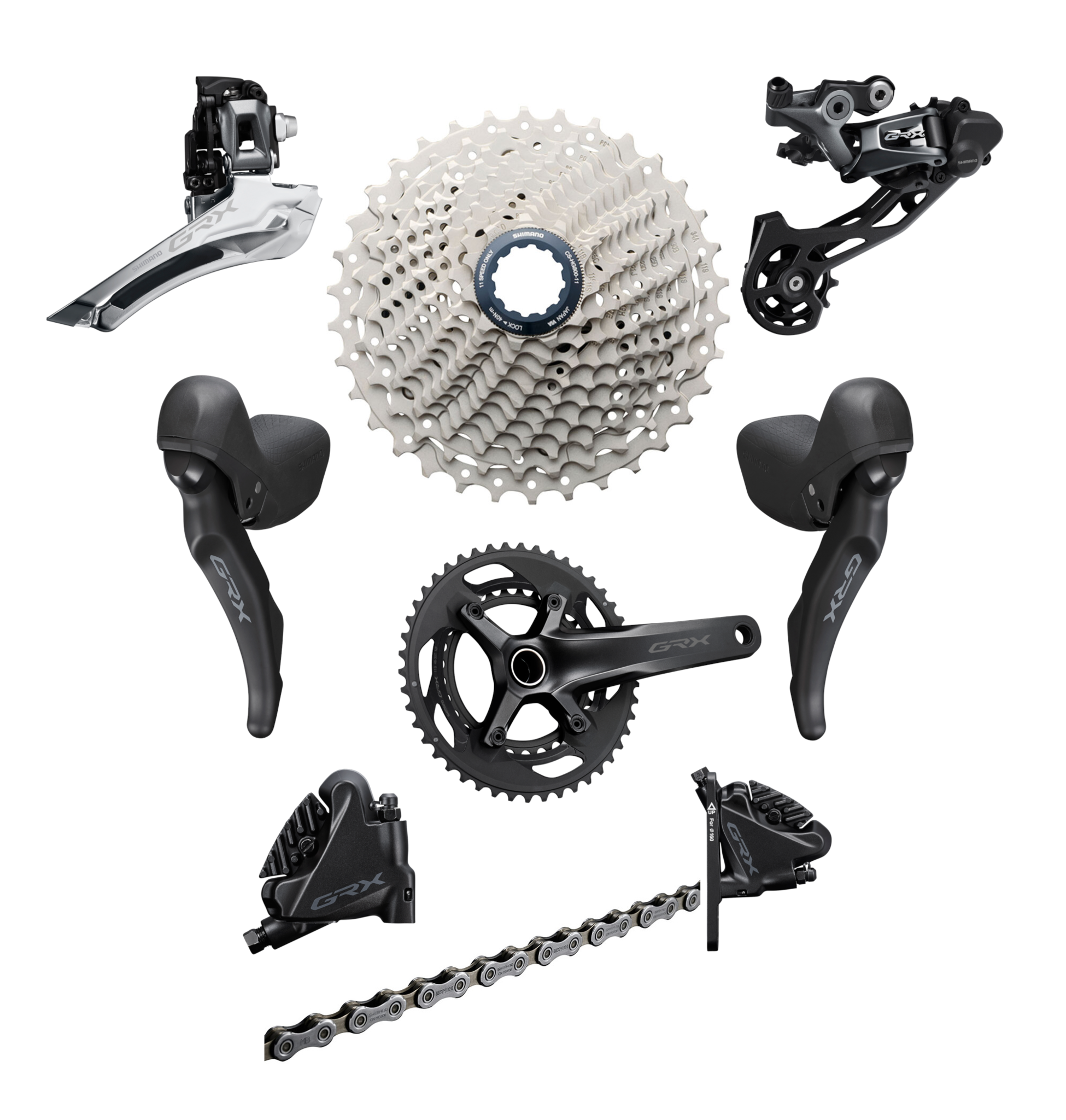 Shimano GRX Groupset 2x11-speed – C&L Cycles