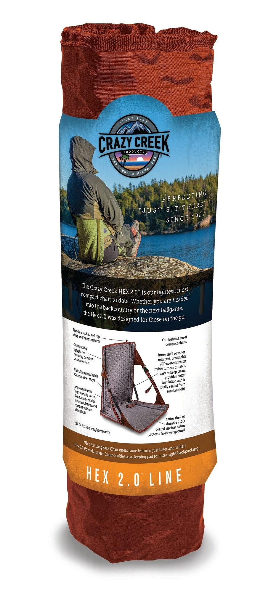Chaise de camping Crazy Creek Hex 2.0