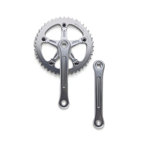 Bassi Narrow-Wide Crankset High Silver 44t