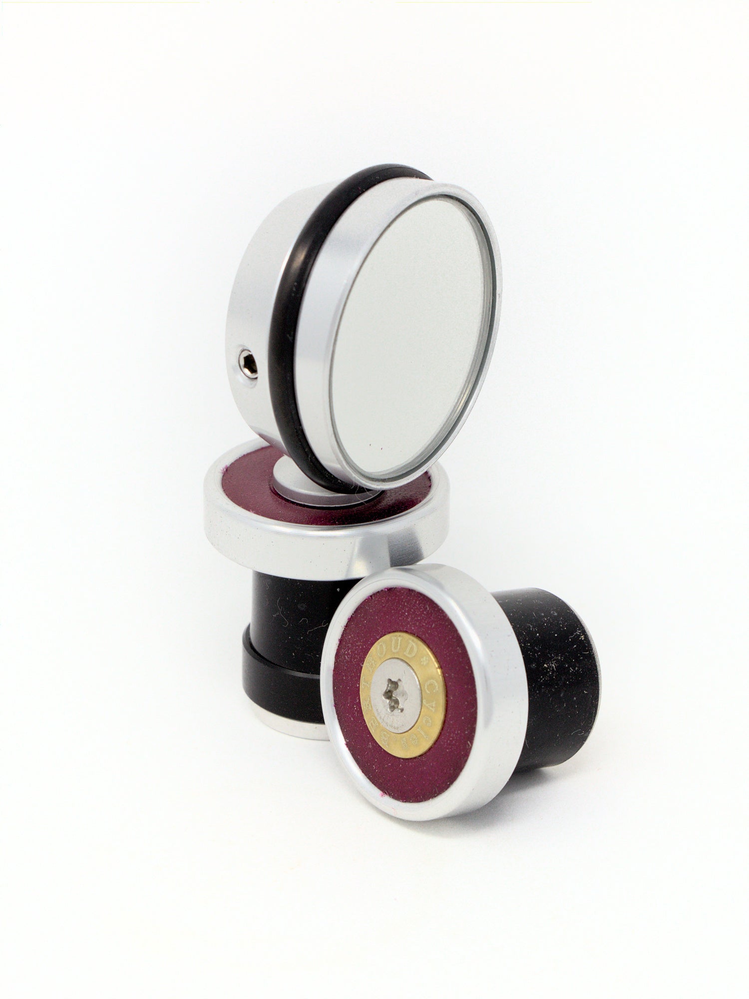 Berthoud Silver Mirror and Bar-end Set