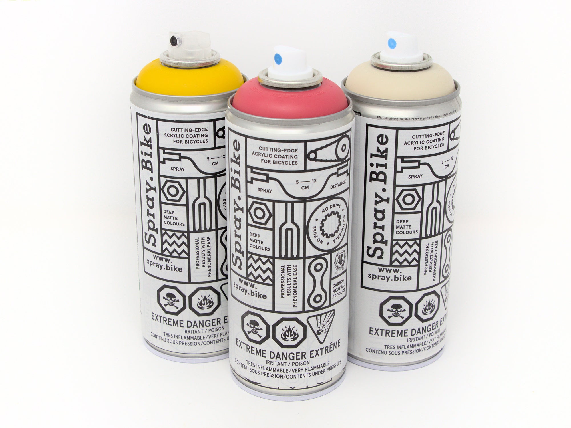 Spray.Bike Paint 400mL - London Series, Yellow and Red shades