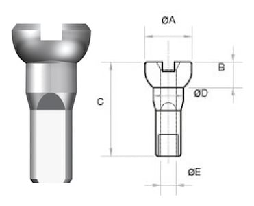 Sapim Polyax Spoke Nipples, Brass 14G