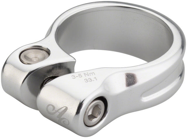 Collet de Selle All-City Shot Collar Seatpost Clamp - 33.1mm, Silver