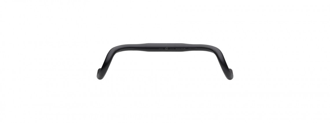 (DIS) Guidon Salsa Cowchipper Drop Handlebar - Aluminum, 31.8mm, Black
