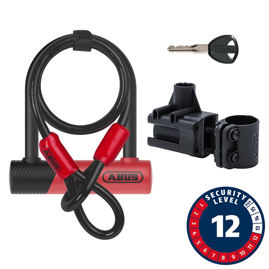 Abus, Ultimate 420K Mini + Cobra, Antivol en U rouge