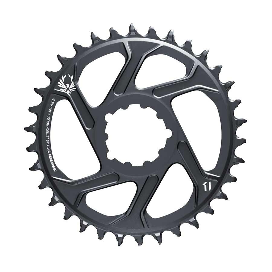 パーツ SRAM EAGLE X SYNK 12SPD CHAINRING 32T DM SRAM Eagle Direct Mount Chainring 32t Lunar/Polar Grey – C&L Cycles