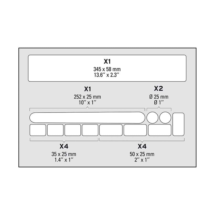 Zéfal Large Skin Armor Frame protection stickers