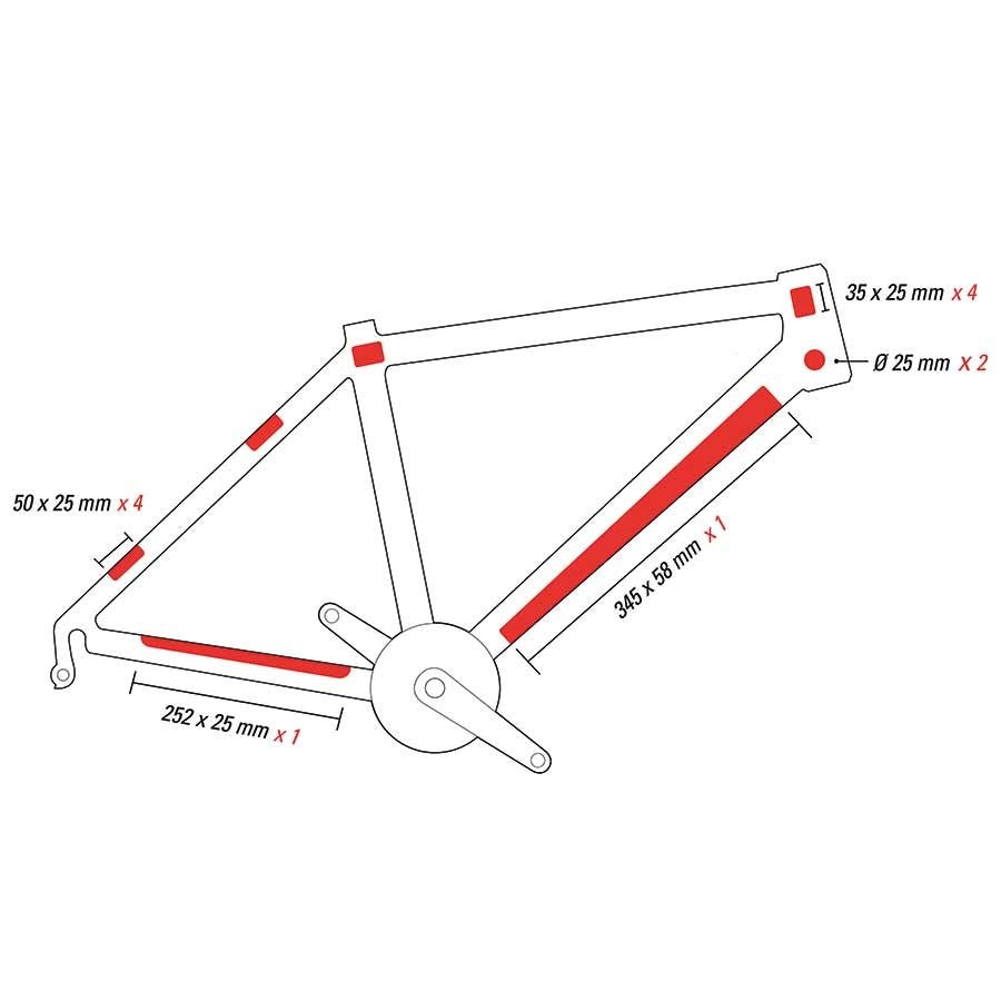 Zéfal Large Skin Armor Frame protection stickers