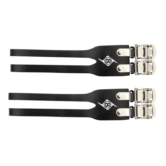 Origin8 Double Leather Toe Clip Straps