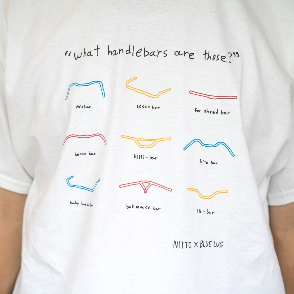 T-shirt Blue Lug Guidons Nitto Handlebar