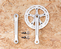 Bassi Narrow-Wide Crankset Low Silver 38t w/ Chainguard