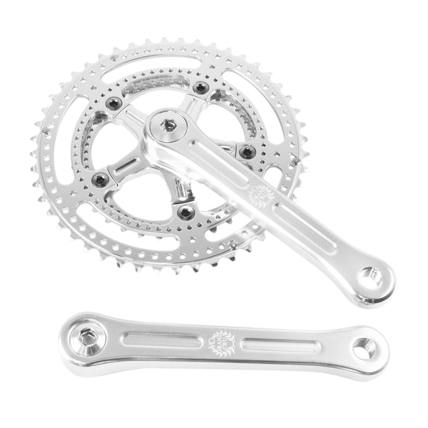 Velo Orange Grand Cru 110 Drillium Fluted Double Crankset – C&L Cycles