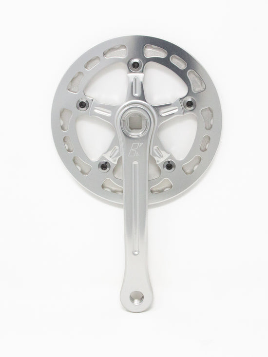Bassi Narrow-Wide Crankset Low Silver 38t w/ Chainguard