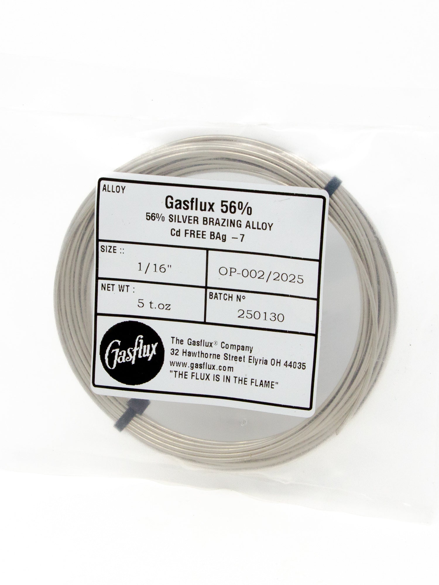 Fil Argent 56% pour brasage Gasflux