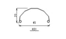 Honjo Fenders - 650B Hammered