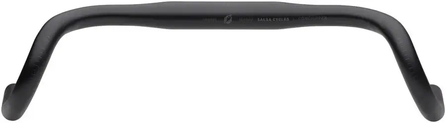 (DIS) Guidon Salsa Cowchipper Drop Handlebar - Aluminum, 31.8mm, Black
