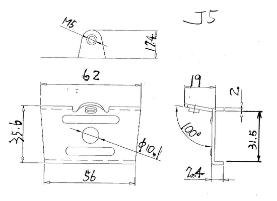 J5 Kickstand Plate