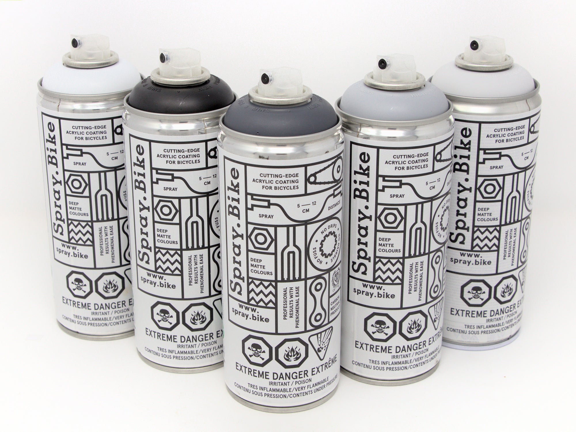 Spray.Bike Paint 400mL - London Series, Monochrome shades