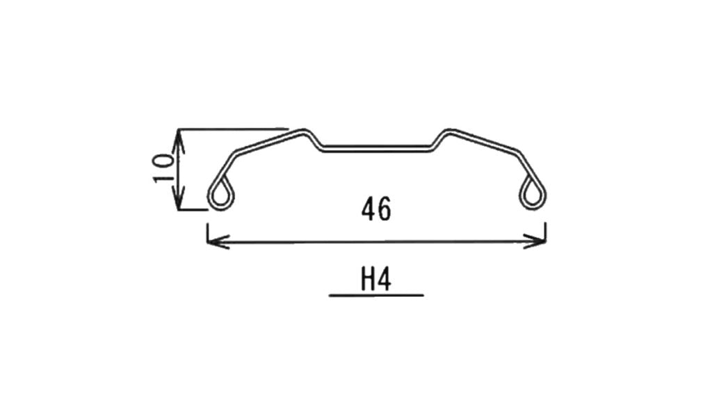 H4 45mm Flat Channeled