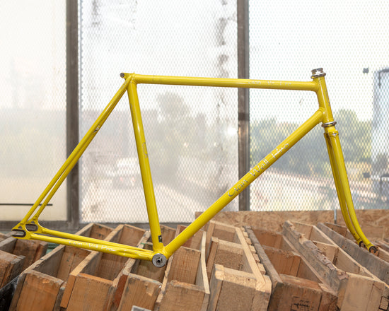 Cadre et fourche de piste NJS Gan Well Pro 51cm Jaune