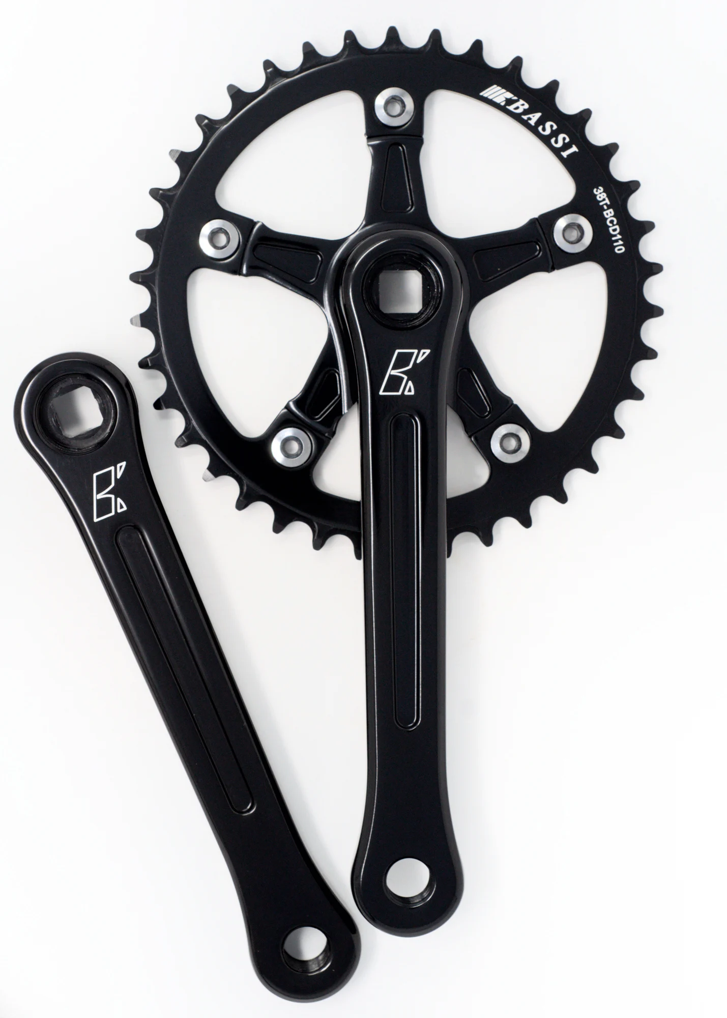Pédalier Bassi Low Narrow-wide Noir 38t