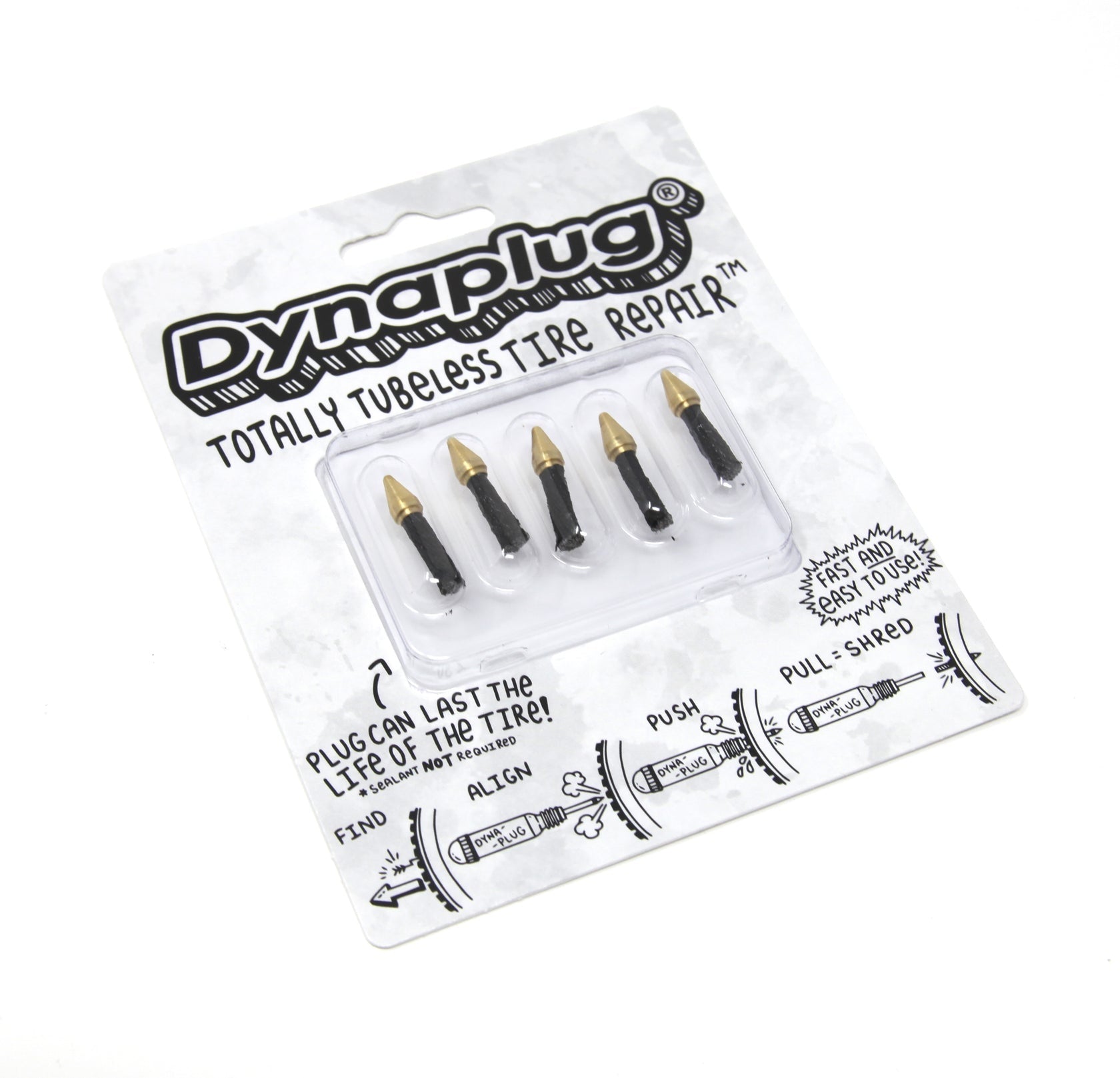 Dynaplug Tubeless Tire Repair Soft Nose Tip Plugs 5 pack
