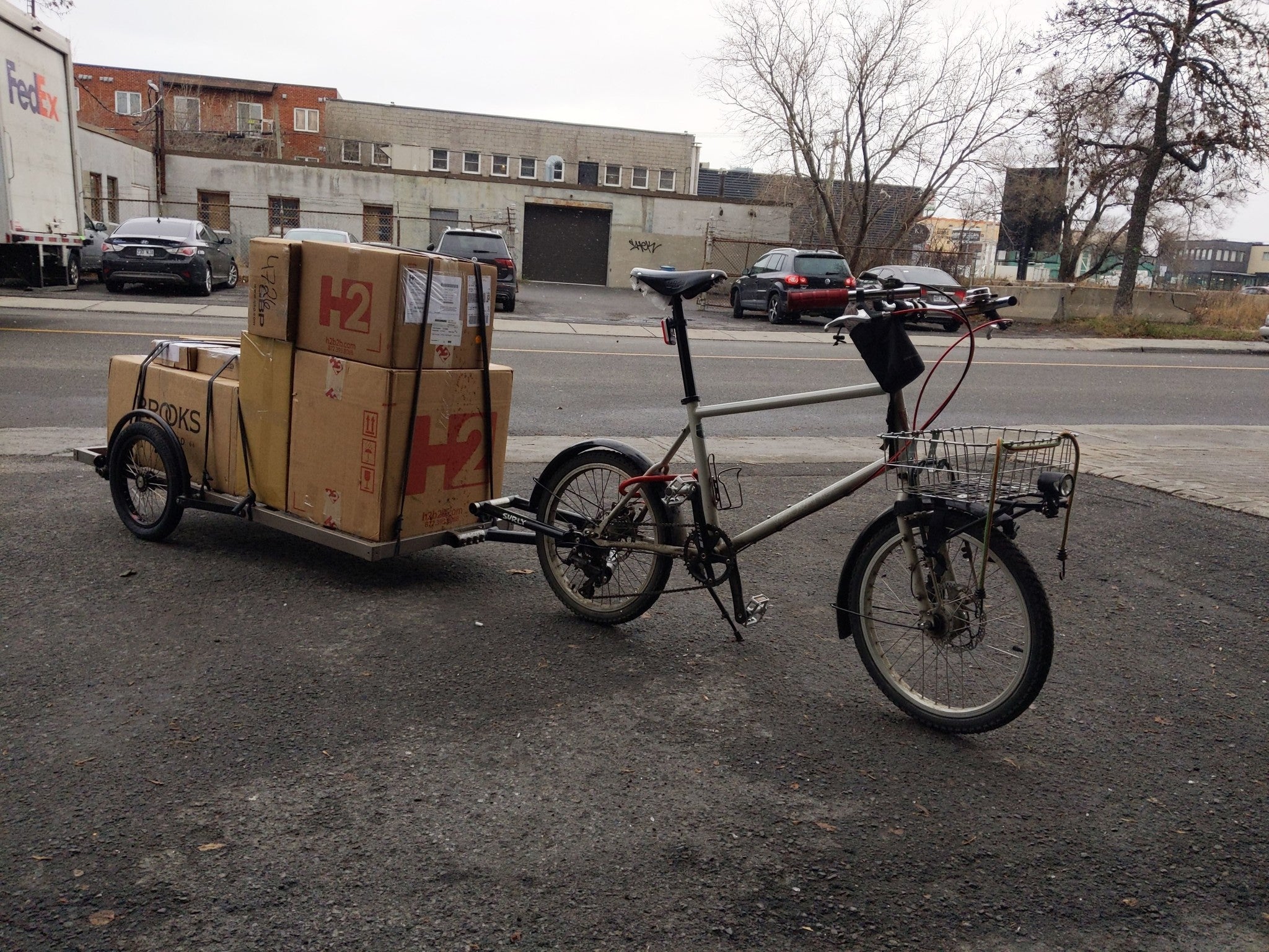 Surly Bill Trailer and Hitch assembly (USED)