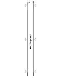 Race Spokes 2.0/1.8mm 14/15G Butted Custom