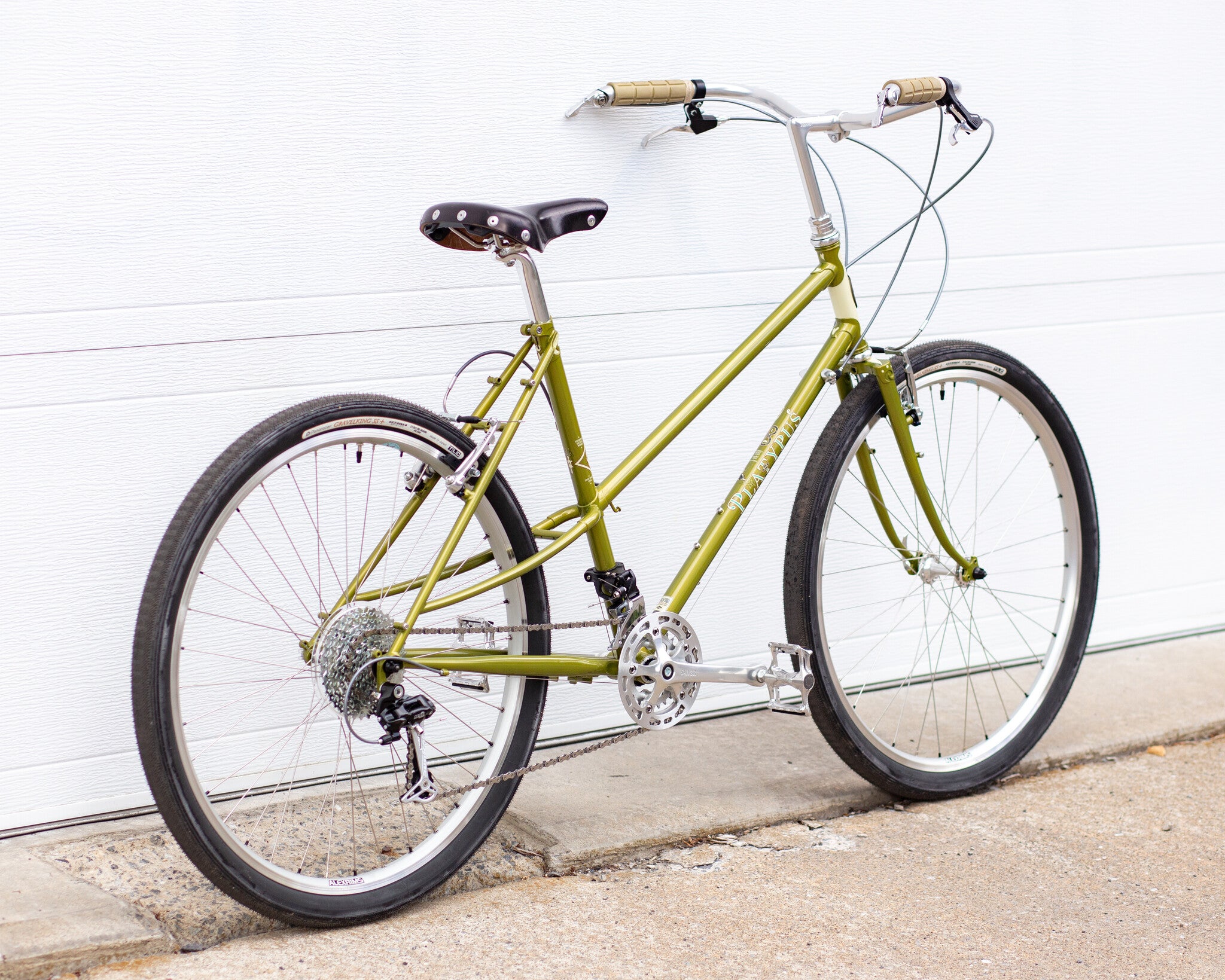 Platypus Floor Demo Bicycle - Lime-Olive 50cm