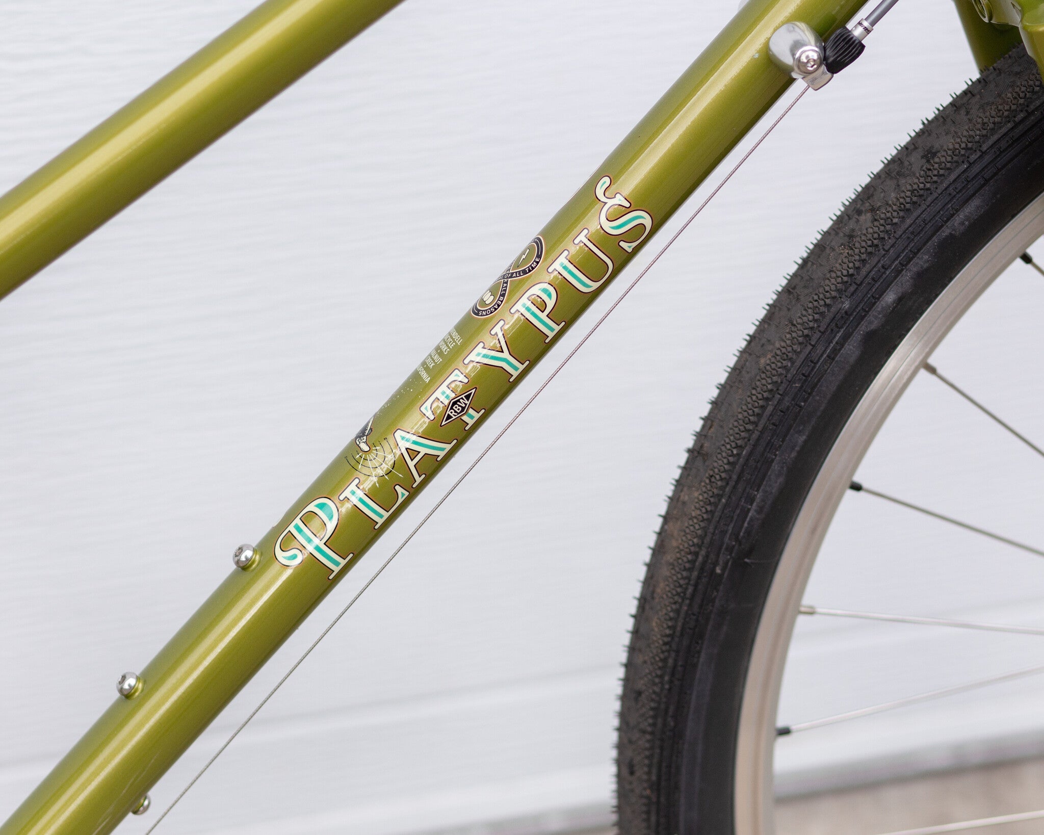 Platypus Floor Demo Bicycle - Lime-Olive 50cm