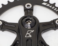Bassi Narrow-Wide Crankset Low Black 38t