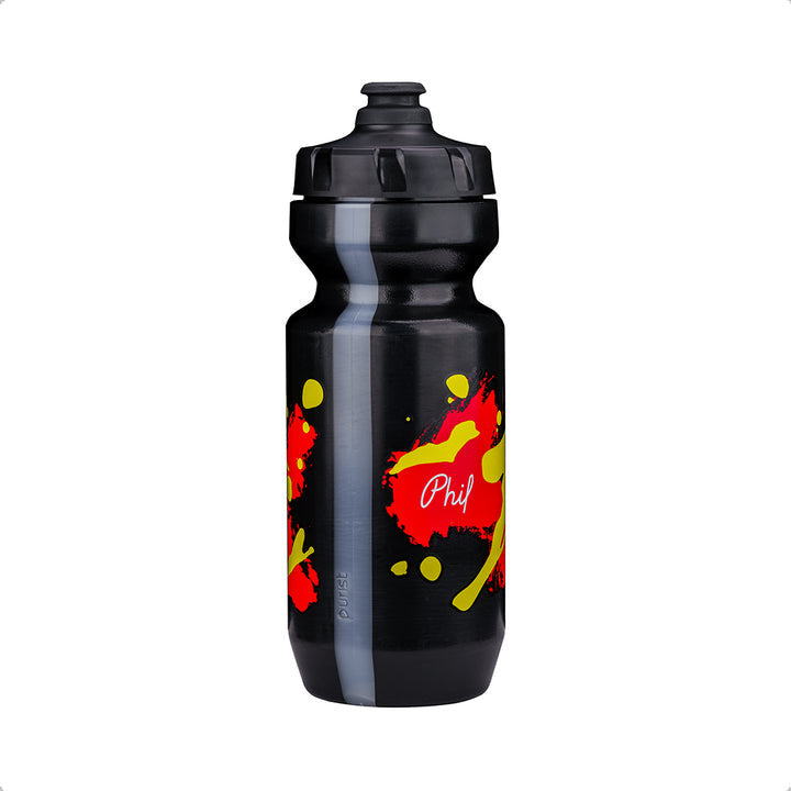 Phil Wood Black Splash Water Bottle