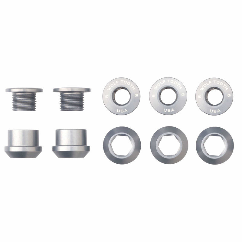 Set of 5 Wolf Tooth Chainring Bolts and Nuts for 1x chainrings