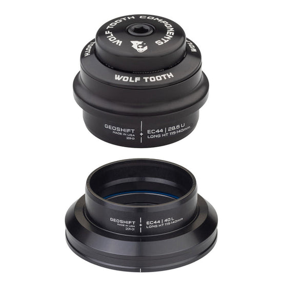 Wolf Tooth Components 1º Degree GeoShift Performance Angle Headset Black